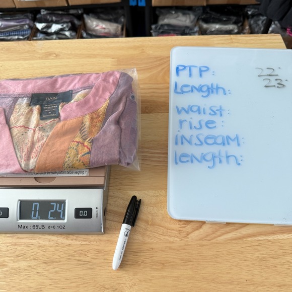 Rain Women‎ Patchwork Henley Top Medium Pink Paisley Artsy Short Sleeve Bohemian - Picture 7 of 7